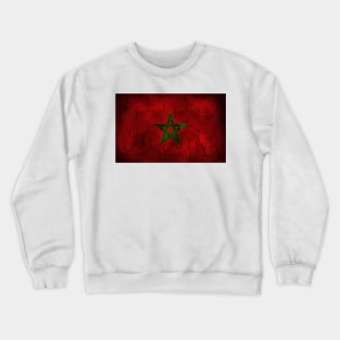 MOROCCAN FLAG WALLPAPER Crewneck Sweatshirt